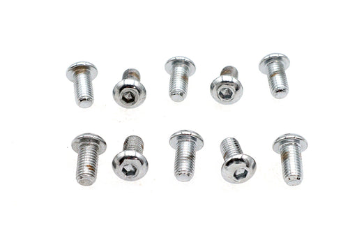 Colony Allen Button Head Screws Chrome 1/4 X 1/2""