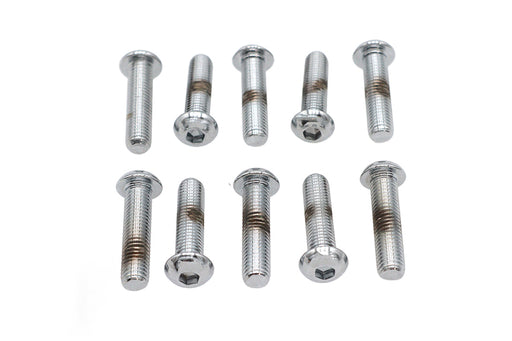 Colony Allen Button Head Screws Chrome 1/4 X 1""