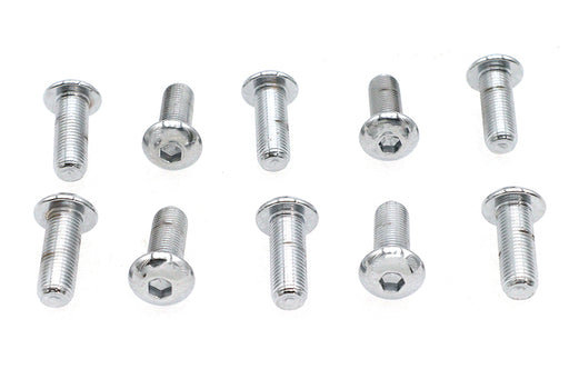 Colony Allen Button Head Screws Chrome 3/8 X 1""