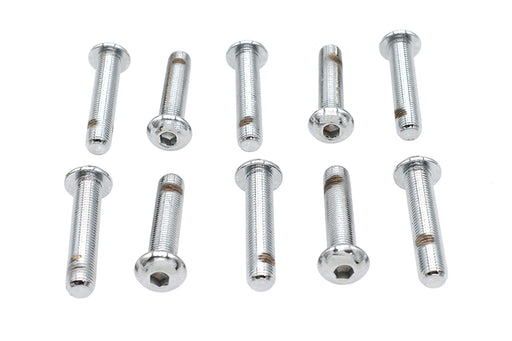 Colony Allen Button Head Screws Chrome 3/8 X 1-3/4""