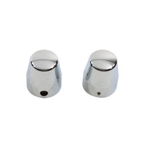 Chrome Rear Axle Caps Smooth Style - V-Twin 37-8908 - Big Twin 1987-2006