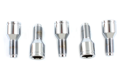 V-Twin Manufacturing Brake Drum Lug Bolt Set Chrome