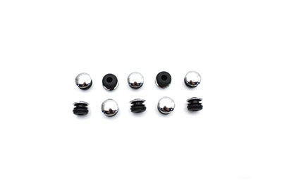 V-Twin Manufacturing Spotlamp Bar Hole Plug Chrome