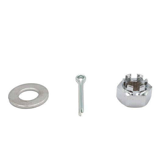 Chrome Axle Nut Kit Castle Style 5/8 - 18 UNF - V-Twin 37-9032