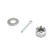 Chrome Axle Nut Kit Castle Style 5/8 - 18 UNF - V-Twin 37-9032