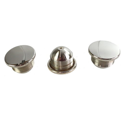 JD Gas Cap Set Vented Nickel Plated - V-Twin 38-0641
