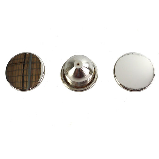 JD Gas Cap Set Vented Nickel Plated - V-Twin 38-0641