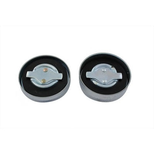 Gas Cap and Oil Cap Set Chrome - Wyatt Gatling 74818E - OEM 61104-37