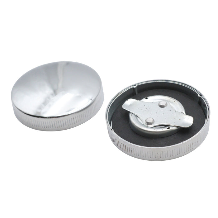 Factory Sample Stock Style Gas Cap Set Vented - V-Twin 38-7239 - OEM 61103-36A - Sportster 1936-1982
