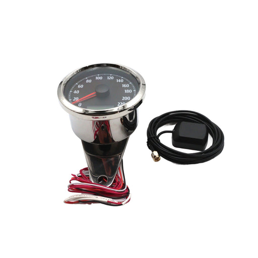 85mm GPS Speedometer Chrome - V-Twin 39-0846