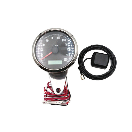 85mm GPS Speedometer Chrome - V-Twin 39-0846