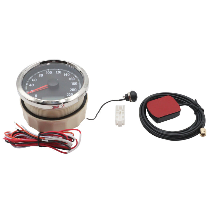85mm GPS Speedometer Black - V-Twin 39-0852
