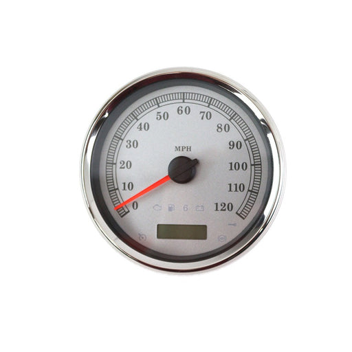 5 Electronic Speedometer Assembly Silver - V-Twin 39-0881 - Twin Cam 2004-2013