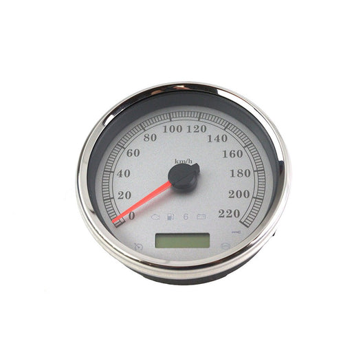 5 Electronic Speedometer Assembly Silver - V-Twin 39-0883 - Twin Cam 2004-2013