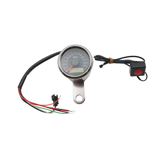 48mm Electronic Speedometer Black Face - Ultima 57-337