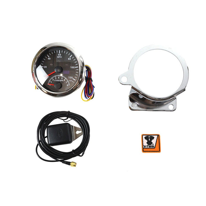 85mm Tachometer and Speedometer Gauge Kit - V-Twin 39-9941 - Ironhead 1960-1972