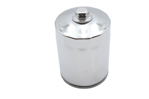 V-Twin Manufacturing Hex Spin On Oil Filter Chrome