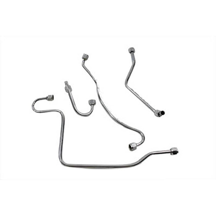 Panhead Oil Line Set Chrome - V-Twin 40-0103