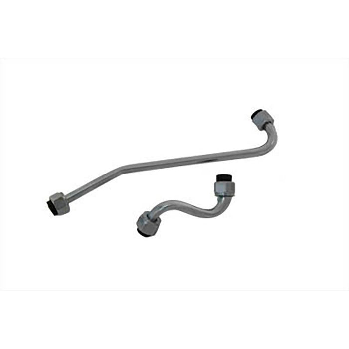 Chrome Oil Filter Line Set - V-Twin 40-0107