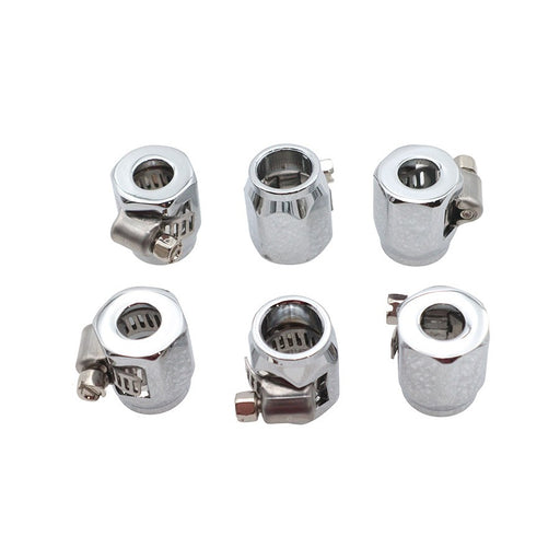 Hex Chrome Econo Seal Hose End - Wyatt Gatling 03-6203C
