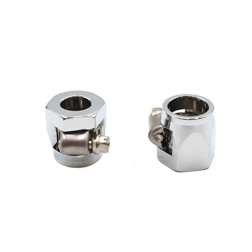 Hex Chrome Econo Seal Hose End Set - V-Twin 40-0591
