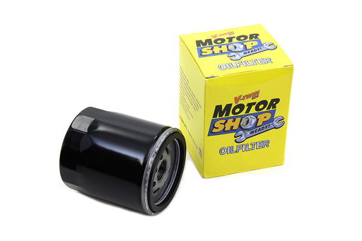 V-Twin Manufacturing Black Medium Spin On Oil Filter