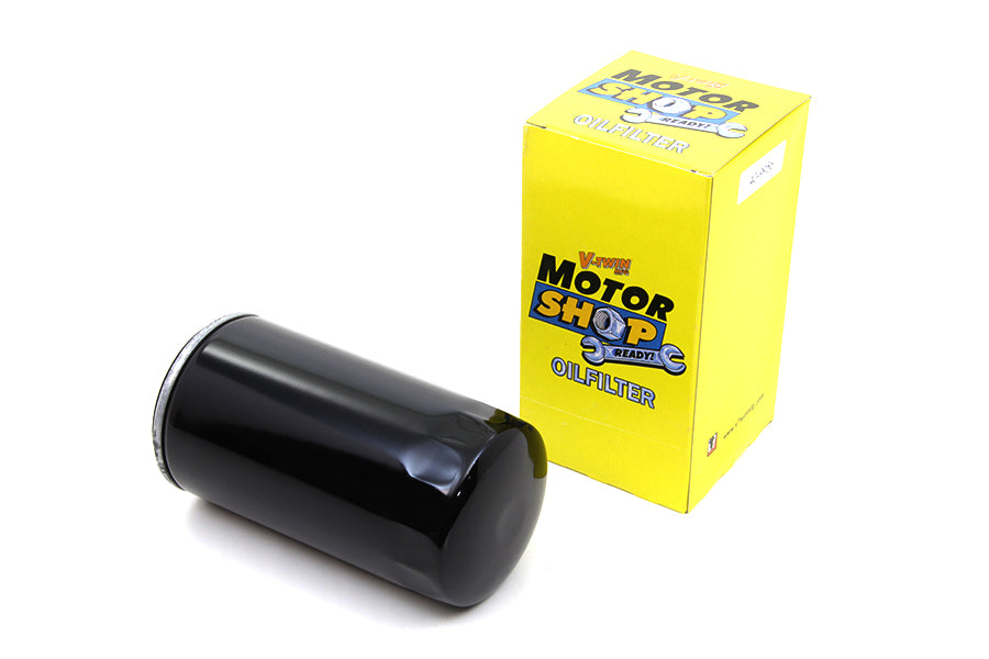V-Twin Manufacturing Black Extra Long Spin On Oil Filter - additional view 4