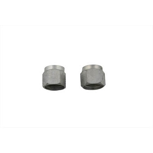 Gas Line Nut Set Zicad Plated - V-Twin 40-0903 - OEM 62361-50