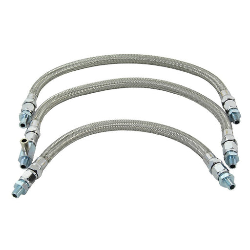 Stainless Steel Oil Line Set 3 Piece - V-Twin 40-9995