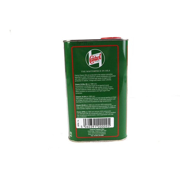 Castrol Classic Premium SAE 50W Oil - Castrol Classic Oils 1923/7176