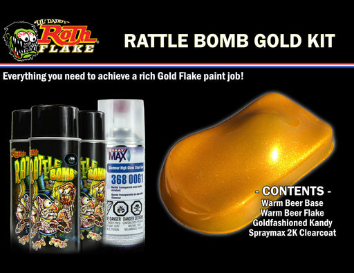 Rattle Bomb Rattle Bomb Spray Kit Gold