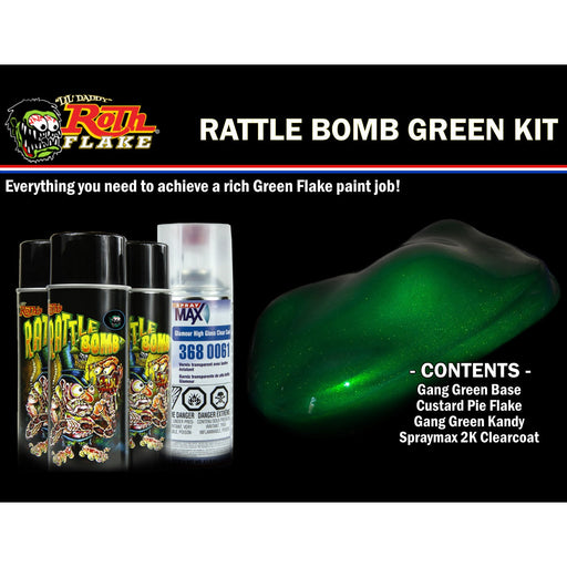 Rattle Bomb Spray Kit Green - Rattle Bomb RBKIT-GRN