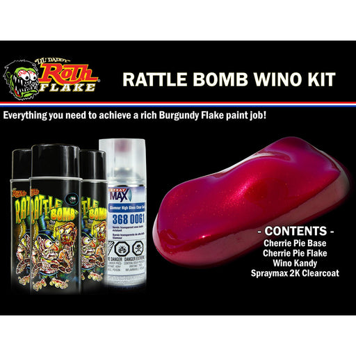 Rattle Bomb Spray Kit Burgundy - Rattle Bomb RBKIT-WIN