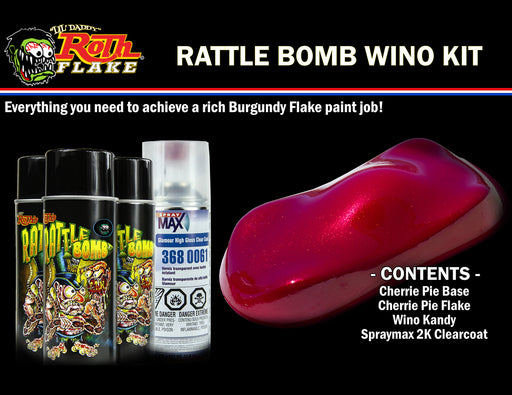 Rattle Bomb Rattle Bomb Spray Kit Burgundy