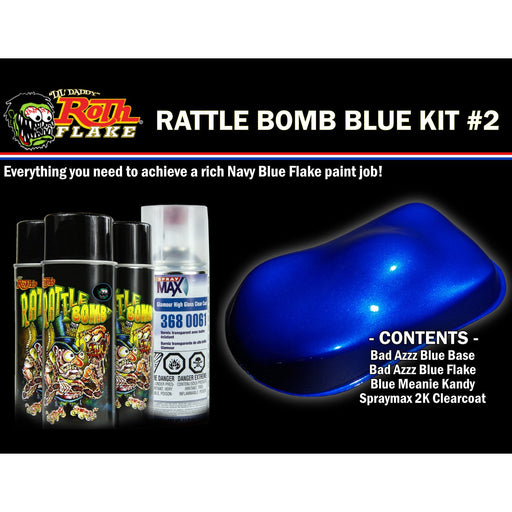 Rattle Bomb Spray Kit Blue - Rattle Bomb RBKIT-BLU2