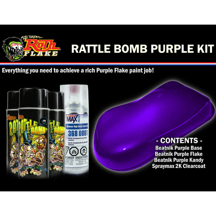 Rattle Bomb Spray Kit Purple - Rattle Bomb RBKIT-PUR
