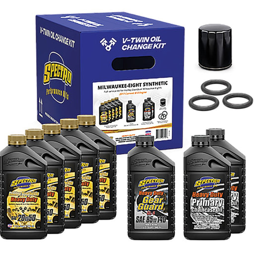 Spectro Oil M8 Change Kit Synthetic - Spectro Oils 311474 - Twin Cam 2017+