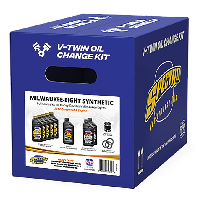 Spectro Oil M8 Change Kit Synthetic - Spectro Oils 311474 - Twin Cam 2017+
