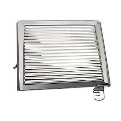 Chrome Ribbed Battery Side Cover - V-Twin 42-0010 - OEM 66383-65
