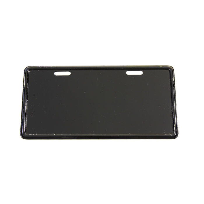 License Plate Frame Backing Plate Black - V-Twin 42-0019