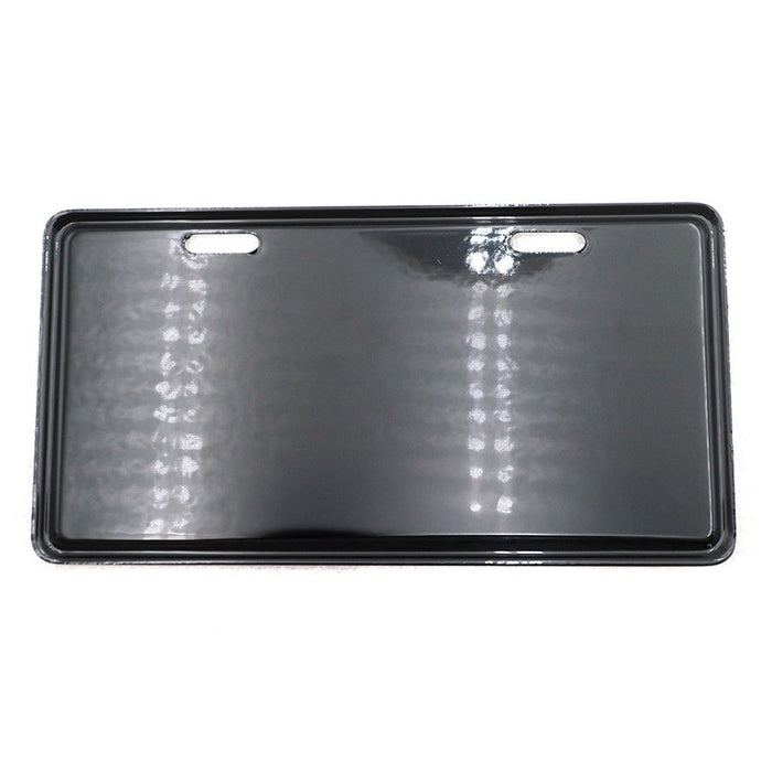 License Plate Frame Backing Plate Black - V-Twin 42-0019
