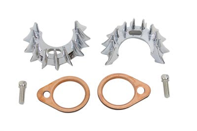 V-Twin Manufacturing Shark Teeth Exhaust Flange Kit