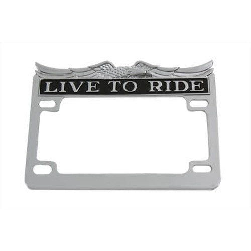 License Plate Frame Chrome - V-Twin 42-0062