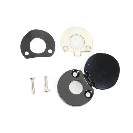 Black Fork Lock Cover - V-Twin 42-0134 - Evolution Touring 1994+