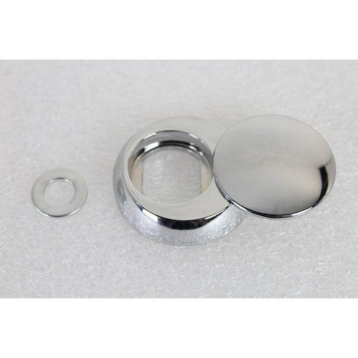 Chrome Tour-Pak Lock Cover - V-Twin 42-0148 - OEM 53000217 - Big Twin 1988-2013