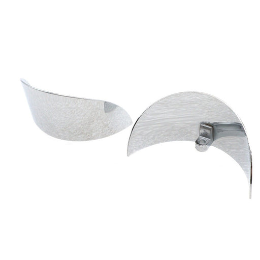 Chrome 4-1/2 Deco Spotlamp Visor Set - V-Twin 42-0208 - Panhead 1964+