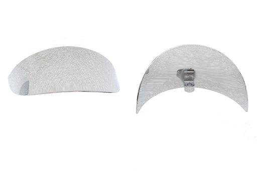 V-Twin Manufacturing Chrome 4-1/2 Deco Spotlamp Visor Set