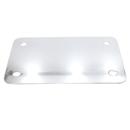 License Plate Frame Backing Plate Chrome Smooth Style - V-Twin 42-0213