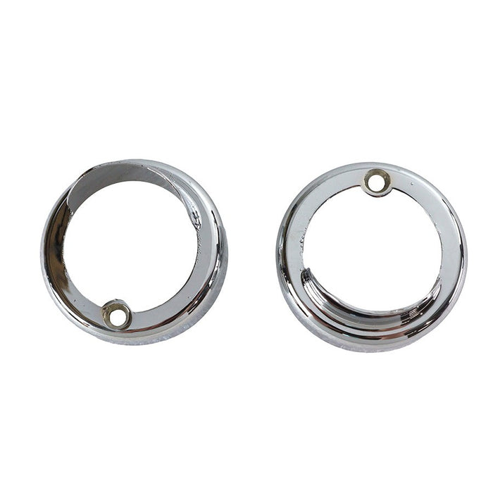 Chrome Bullet Marker Lamp Visor - V-Twin 42-0218
