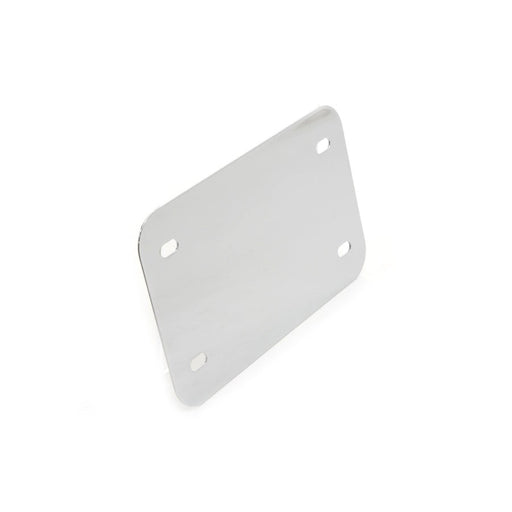License Plate Frame Backing Plate Smooth Style Chrome - V-Twin 42-0221